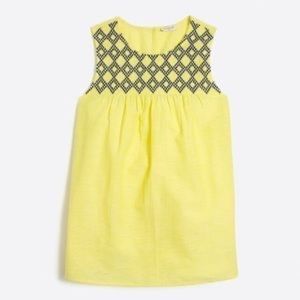 J. Crew Factory Crosshatch Embroidered Shell